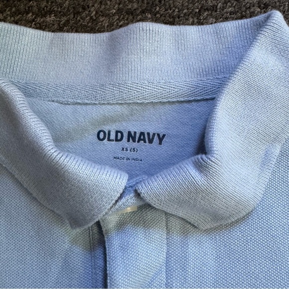 Old Navy Light Blue Kids Polo Shirt Size 5 - Picture 2 of 3